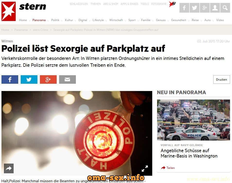 Freaky informiert: In eigener Sache bzgl. Sexorgie auf dem Parkplatz in Witten
